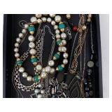 Pearl & Turquoise Jewelry Mix - Necklaces, Bracelets & Earrings, Mixed Metals