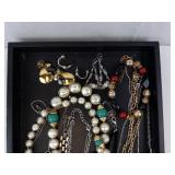 Pearl & Turquoise Jewelry Mix - Necklaces, Bracelets & Earrings, Mixed Metals
