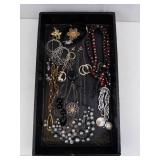 Costume Jewelry Assortment - Necklaces, Bracelets, Earrings, Pearls & Rings