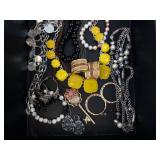 Assorted Costume Jewelry - Necklaces, Bracelets, Earrings, Rings