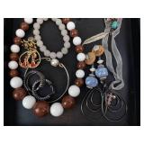 Costume Jewelry Assortment - Pearl Bead Necklaces, Bracelets & Earrings