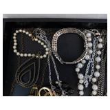 Costume Jewelry Assortment - Pearl Bead Necklaces, Bracelets & Earrings