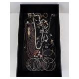 Pearl & Bead Costume Jewelry - Assorted Necklaces, Bracelets & Cross Pendants