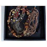 Assorted Beaded Jewelry Collection - Necklaces, Bracelets, Earrings