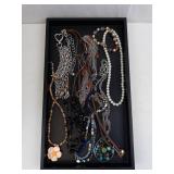 Assorted Necklaces & Beads - Pearl Strand & Flower Pendant