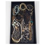 Assorted Costume Jewelry Collection: Necklaces, Bracelets & Earrings