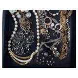 Assorted Costume Jewelry Collection: Necklaces, Bracelets & Earrings