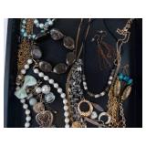 Assorted Costume Jewelry Collection: Necklaces, Bracelets & Earrings