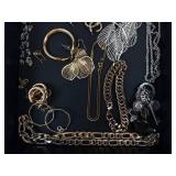 Black & Gold Fashion Jewelry Collection - Necklace, Rings, Earrings & Bracelets