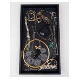 Assorted Jewelry - Gold & Silver-Tone Necklaces, Bracelets, Earrings & Rings