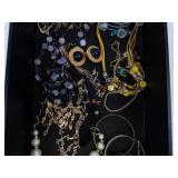 Pearl Necklace & Assorted Jewelry - Bracelets, Earrings, Beads