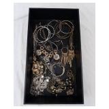 Assorted Gold-Tone & Silver Jewelry Collection - Bracelets, Necklaces, Rings & Earrings