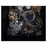 Assorted Gold-Tone & Silver Jewelry Collection - Bracelets, Necklaces, Rings & Earrings