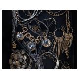 Assorted Gold-Tone & Silver Jewelry Collection - Bracelets, Necklaces, Rings & Earrings