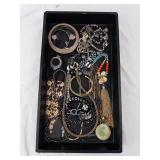 Costume Jewelry Lot - Mixed Bracelets, Bangles, Necklaces & Pendant