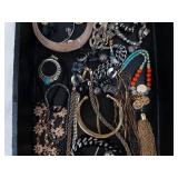 Costume Jewelry Lot - Mixed Bracelets, Bangles, Necklaces & Pendant