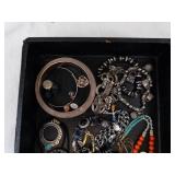 Costume Jewelry Lot - Mixed Bracelets, Bangles, Necklaces & Pendant