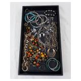 Assorted Costume Jewelry Lot: Beaded Necklaces, Bracelets & Beads