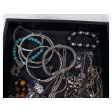 Assorted Costume Jewelry Lot: Beaded Necklaces, Bracelets & Beads