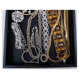 Assorted Costume Jewelry Collection - Necklaces, Bracelets, Rings & Earrings