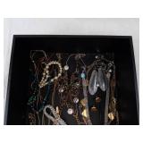 Necklaces & Beads - Turquoise-Tone Pendants, Red/Orange Glass & Silver Chains