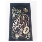Assorted Costume Jewelry Necklaces & Bracelets - Pearl & Bead Mix in Box
