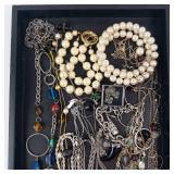 Assorted Jewelry Tray - Necklaces, Chains, Bracelets & Beads