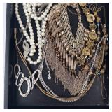 Assorted Costume Pearl Jewelry - Necklaces, Brooches & Chains