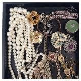 Assorted Costume Pearl Jewelry - Necklaces, Brooches & Chains
