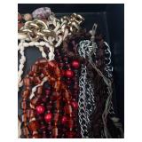 Beaded Necklaces Assorted Bead Strands - Shell, Glass, Wood, Stone Beads