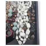 Assorted Bead Necklaces & Jewelry - Glass, Stone & Shell Charms