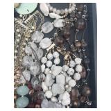 Assorted Bead Necklaces & Jewelry - Glass, Stone & Shell Charms