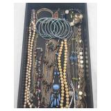 Assorted Costume Jewelry Necklaces & Bracelets - Beads, Pearls, Crystals & Blue Stones