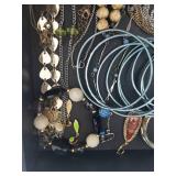 Assorted Costume Jewelry Necklaces & Bracelets - Beads, Pearls, Crystals & Blue Stones