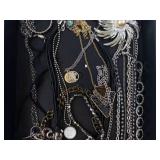 Costume Jewelry - Assorted Necklaces, Bracelets & Earrings In Tray
