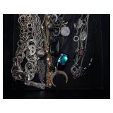 Assorted Necklaces & Chains - Silver & Gold Tones Costume Jewelry