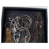 Turquoise & Bead Jewelry Lot - Bracelets, Necklaces, Beads & Accessories