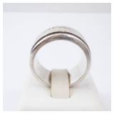 JRI Mexico Sterling Silver SPINNER Ring. Size 7.5.