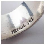 JRI Mexico Sterling Silver SPINNER Ring. Size 7.5.