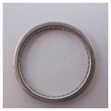 Sterling Silver Lab-Grown Diamond Band. Size 7.