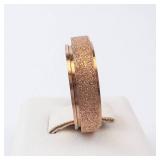 Spinner Ring - Rose Tone Sparkling, Size 6
