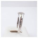 Solitaire CZ Sterling Silver Ring - Size 7.75