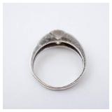 Solitaire CZ Sterling Silver Ring - Size 7.75