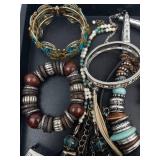 Boho Bead Costume Jewelry Collection - Mixed Metal Bracelets & Necklaces
