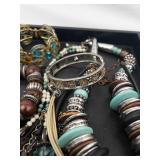 Boho Bead Costume Jewelry Collection - Mixed Metal Bracelets & Necklaces