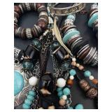 Boho Bead Costume Jewelry Collection - Mixed Metal Bracelets & Necklaces