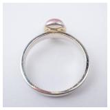 Rhodonite Sterling Silver Ring - Size 8