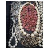 Assorted Costume Jewelry Necklaces - Pearl & Bead Collection