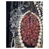 Assorted Costume Jewelry Necklaces - Pearl & Bead Collection