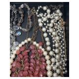 Assorted Costume Jewelry Necklaces - Pearl & Bead Collection
